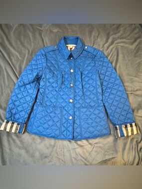 Burberry Brit Bright Turquoise Quilted Jacket